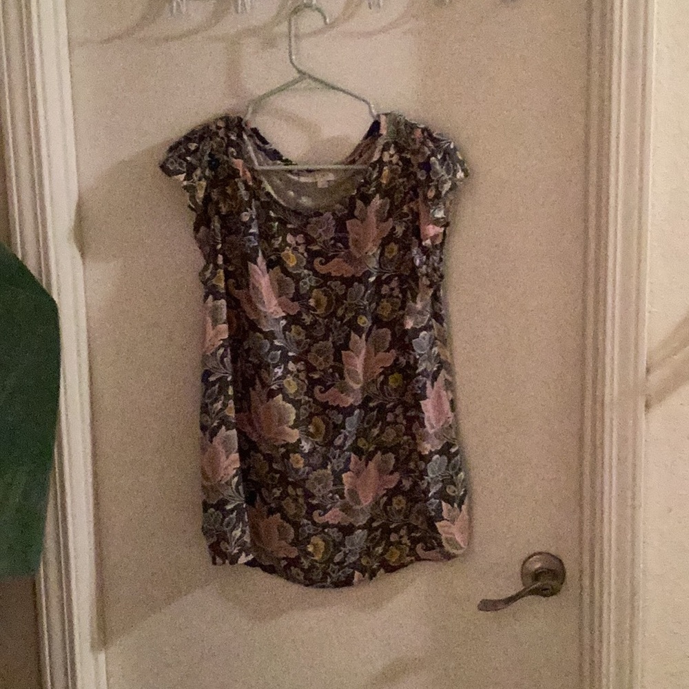 Loft Floral Blouse Size Large